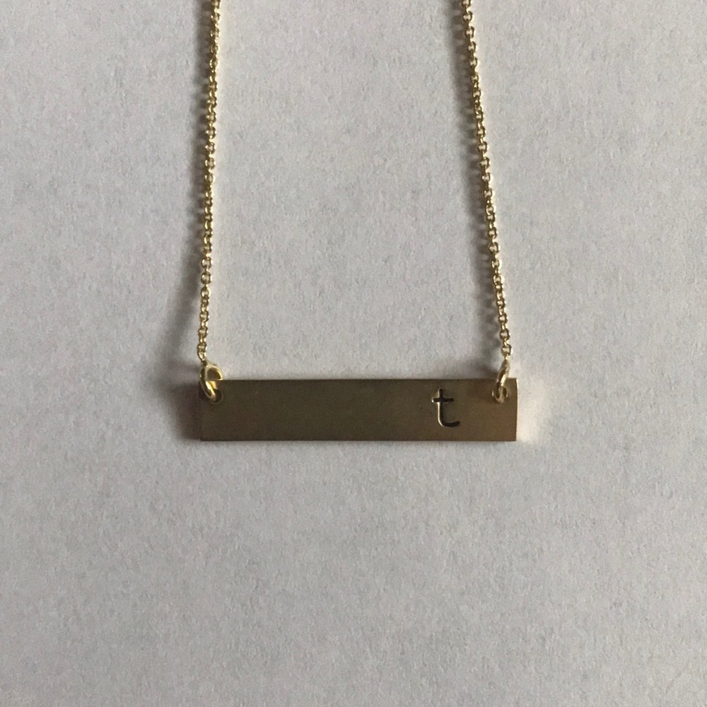 Letter T necklace